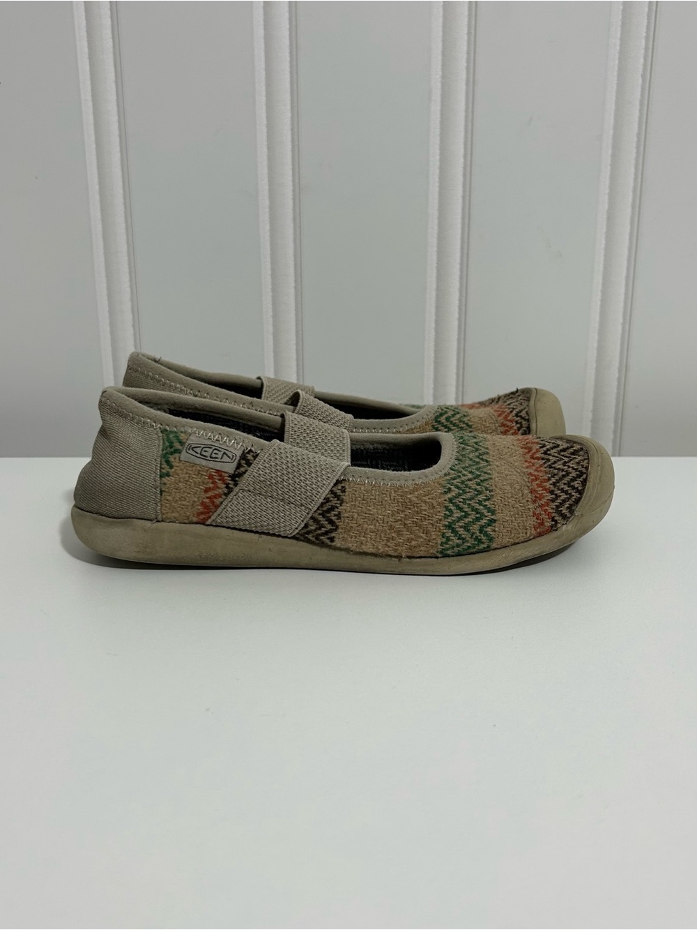 Keen Sienna wool Marianne brown red green sandals